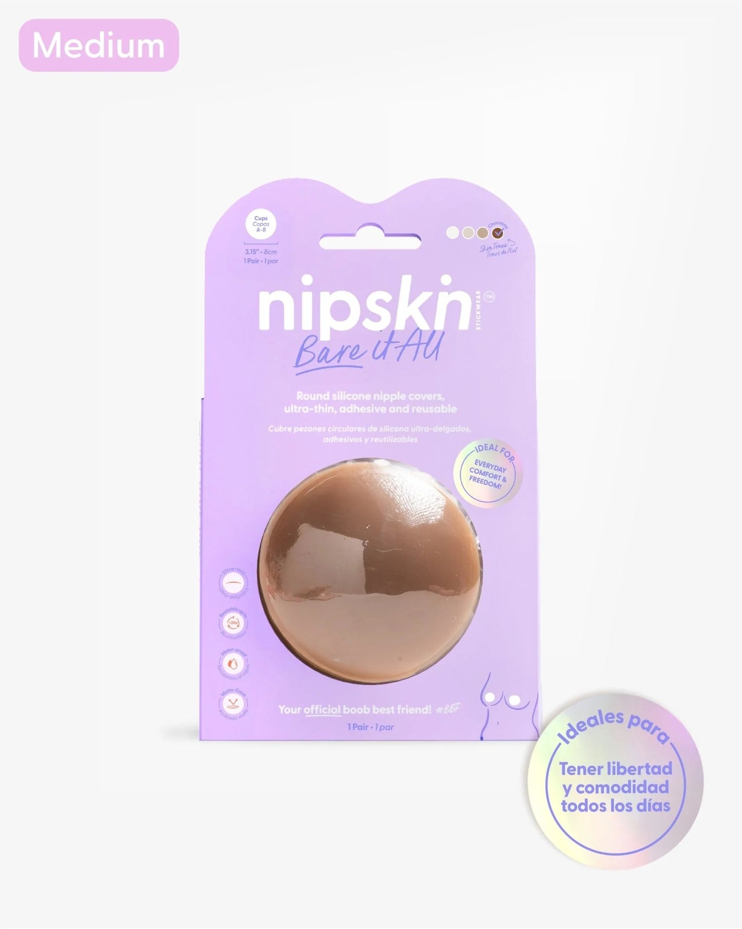 Cubrepezones de Silicona Reutilizable Nipskin®
