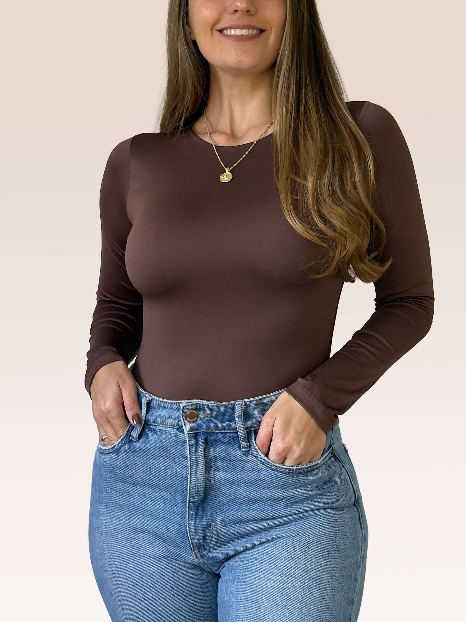 Body Manga Larga Cuello Redondo Body Manga Larga Cuello Redondo - Básicos ÉCLAT