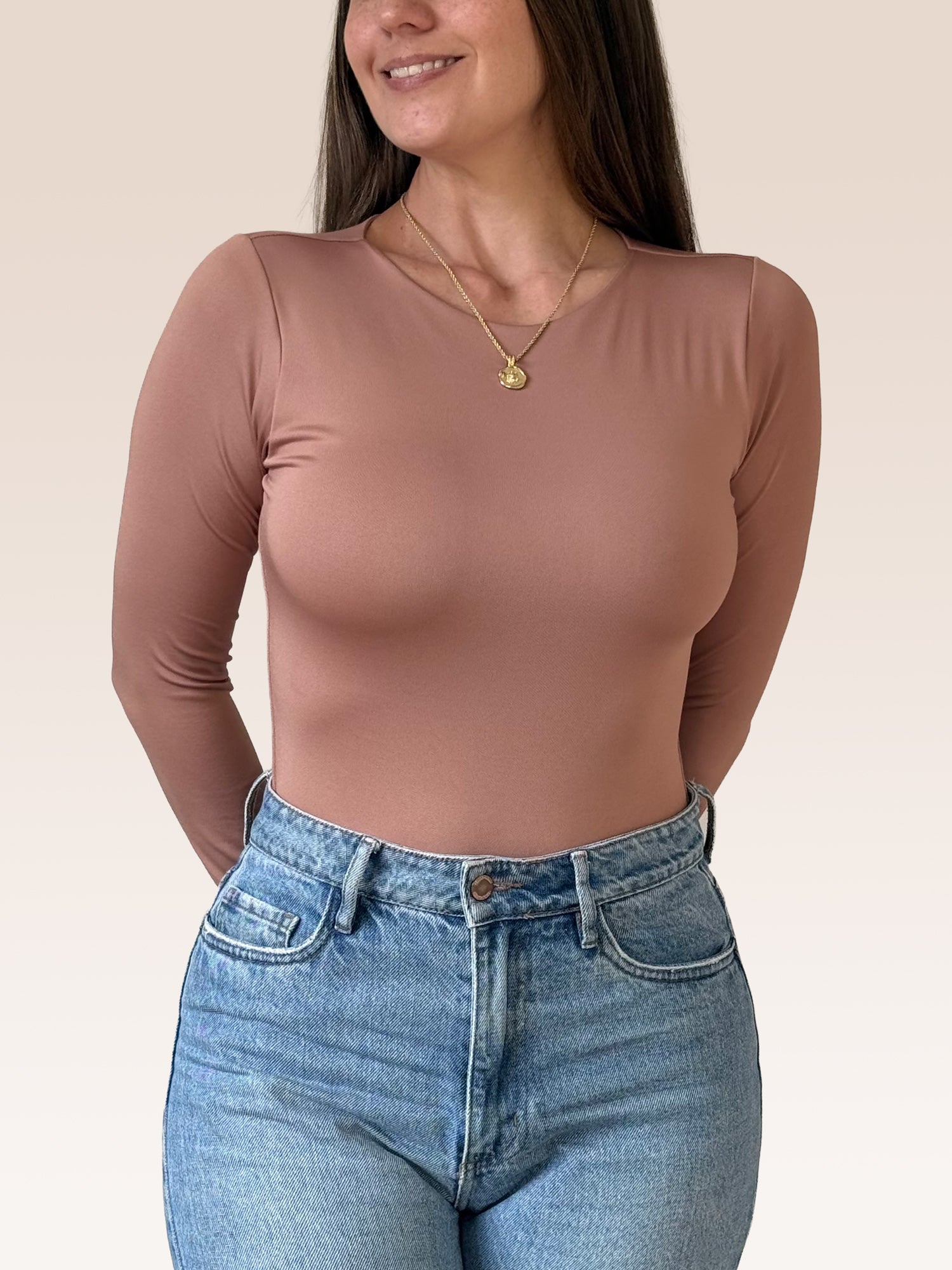 Body Manga Larga Cuello Redondo Body Manga Larga Cuello Redondo - Básicos ÉCLAT