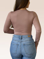 Body Manga Larga Cuello Redondo Body Manga Larga Cuello Redondo - Básicos ÉCLAT