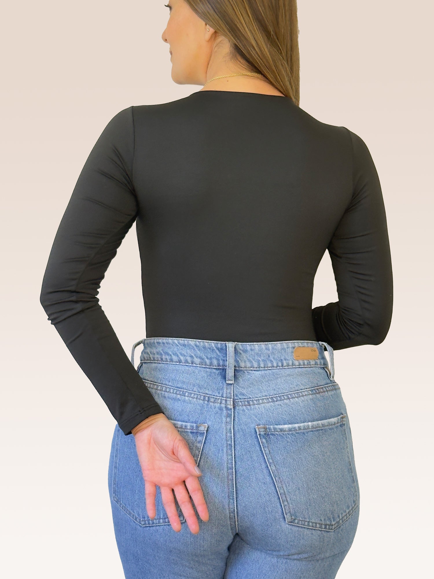 Body Manga Larga Cuello Redondo Body Manga Larga Cuello Redondo - Básicos ÉCLAT