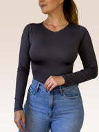 Body Manga Larga Cuello Redondo Body Manga Larga Cuello Redondo - Básicos ÉCLAT