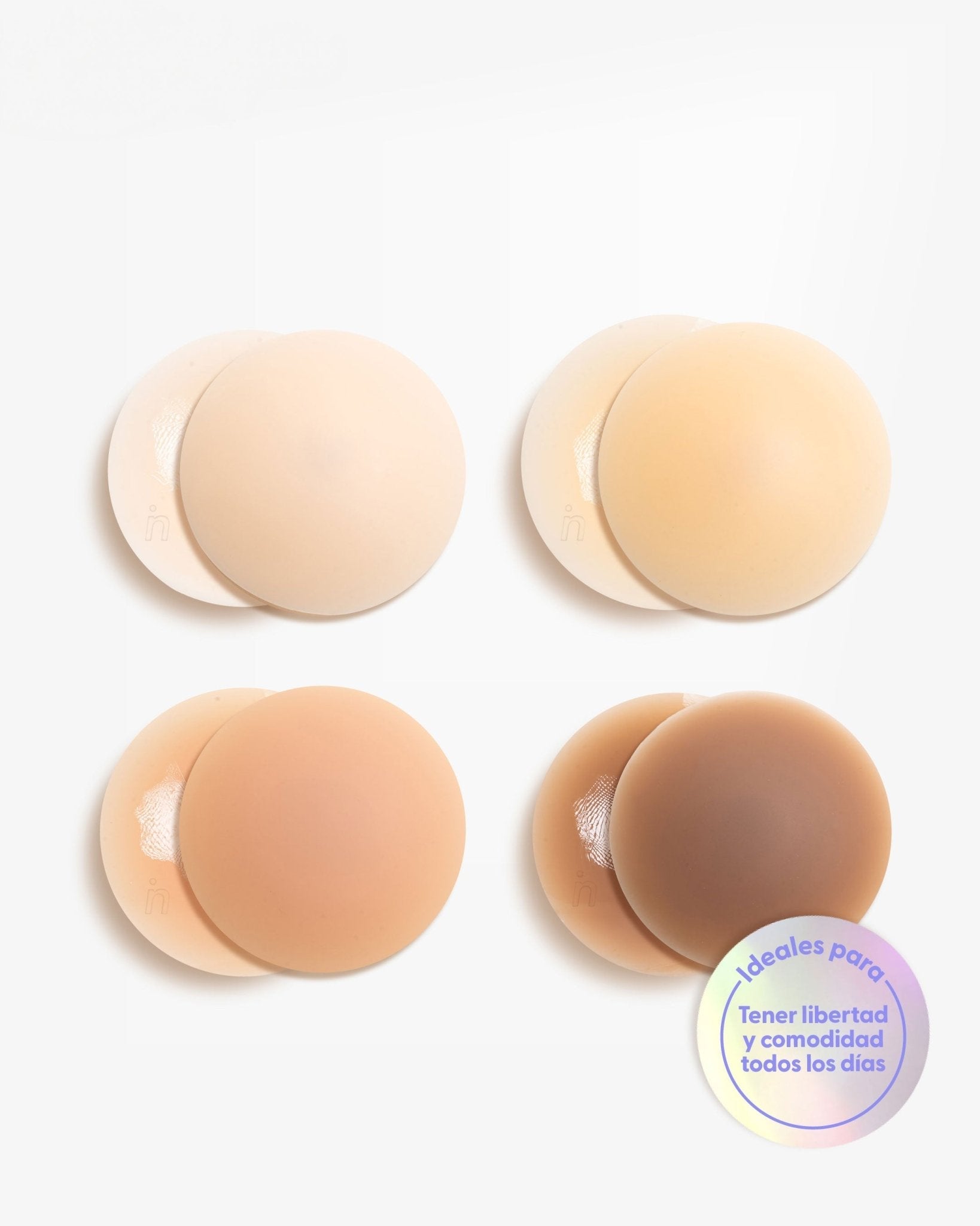 Cubrepezones de Silicona Reutilizable Nipskin® Plus+ (10 cms) Cappuccino