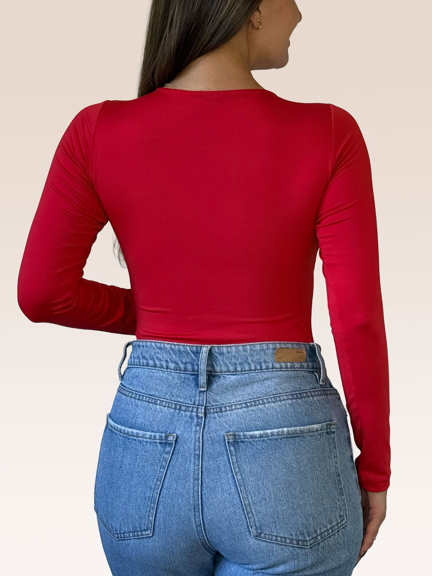 Body Manga Larga Cuello Redondo