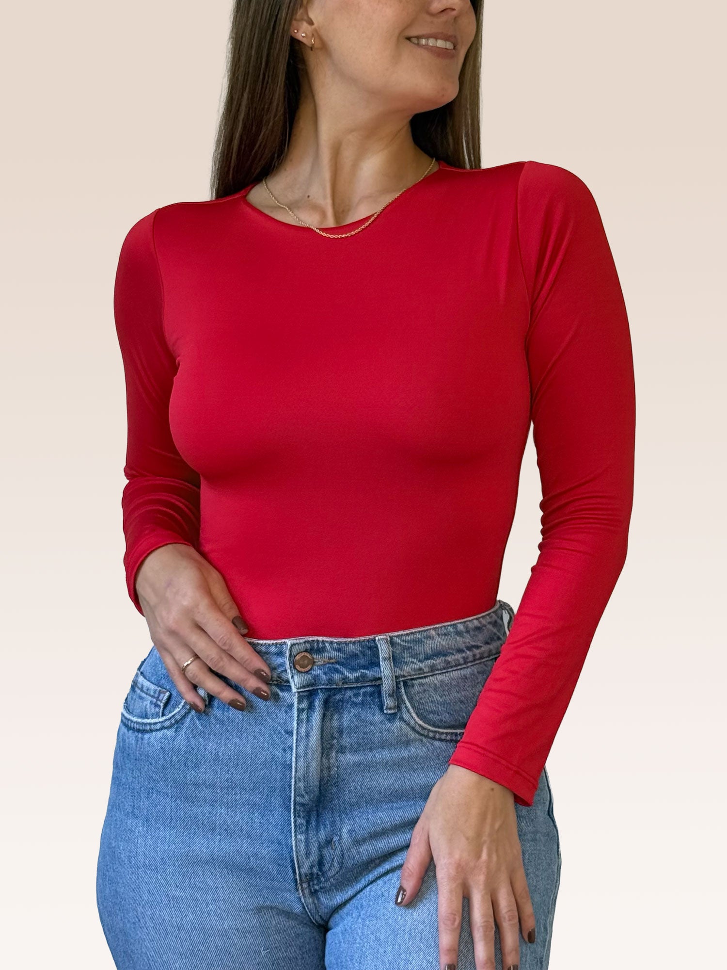 Body Manga Larga Cuello Redondo Body Manga Larga Cuello Redondo - Básicos ÉCLAT