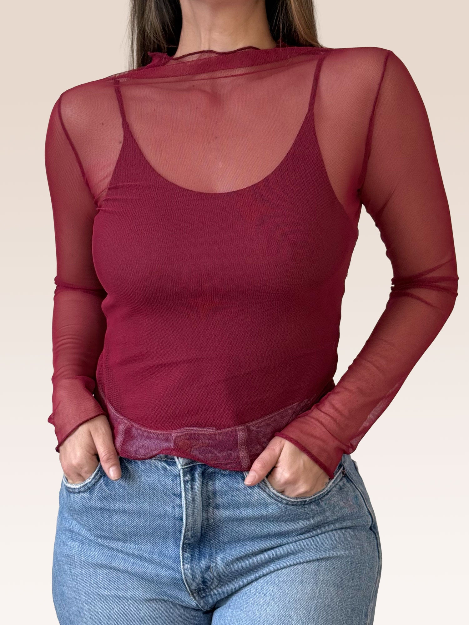 Buso Manga Larga Malla+ Básica interior