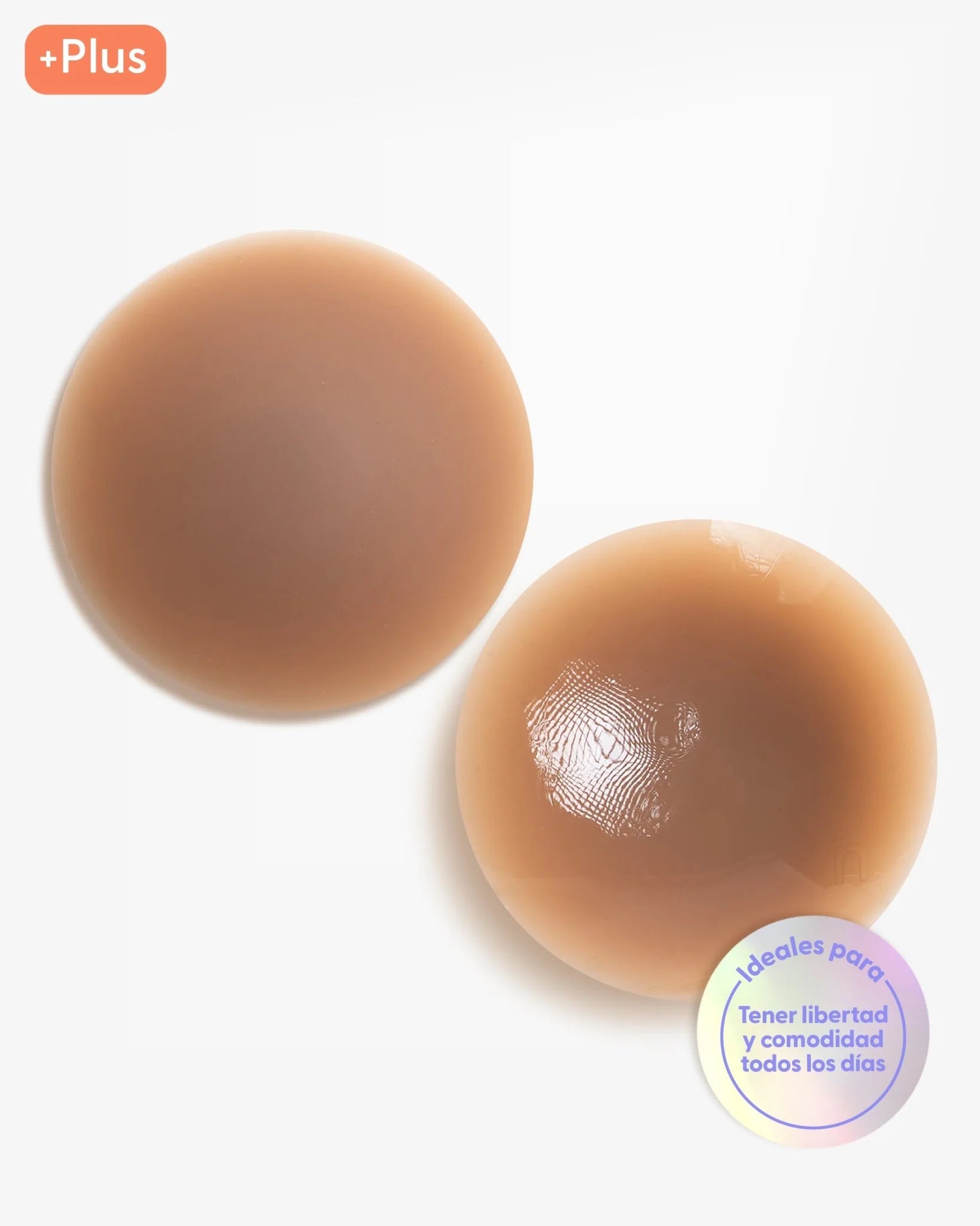 Cubrepezones de Silicona Reutilizable Nipskin® Plus+ (10 cms) Cappuccino