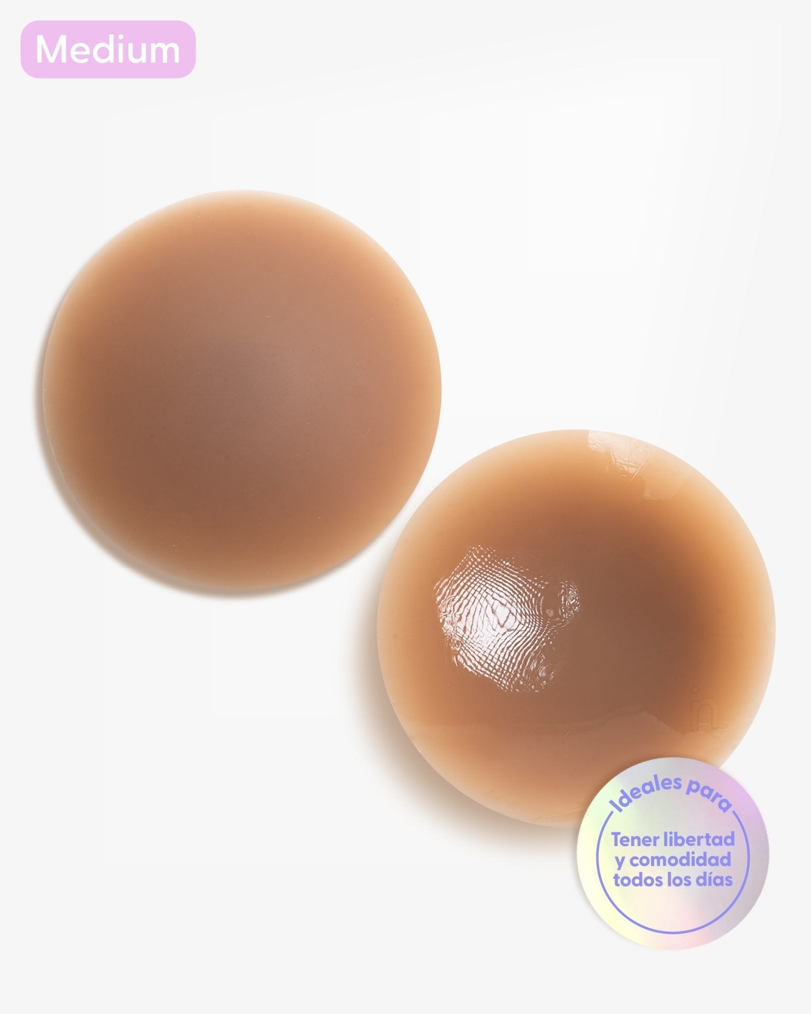 Cubrepezones de Silicona Reutilizable Nipskin® Medium (8 cms) Cappuccino